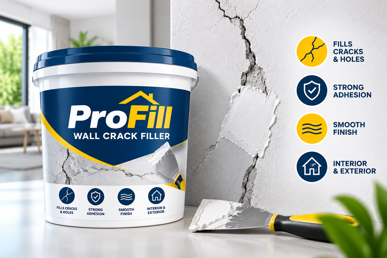 ProFill Wall Crack Filler 5 kg White